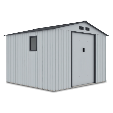 Domček na náradie HUDSON 277x255cm svetlosivý - Hardmaister