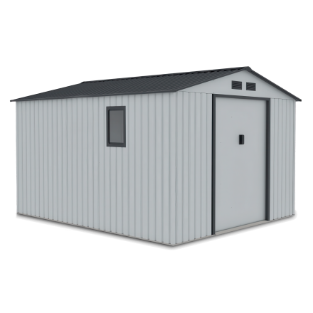 Domček na náradie HUDSON 277x319cm svetlosivý - Hardmaister