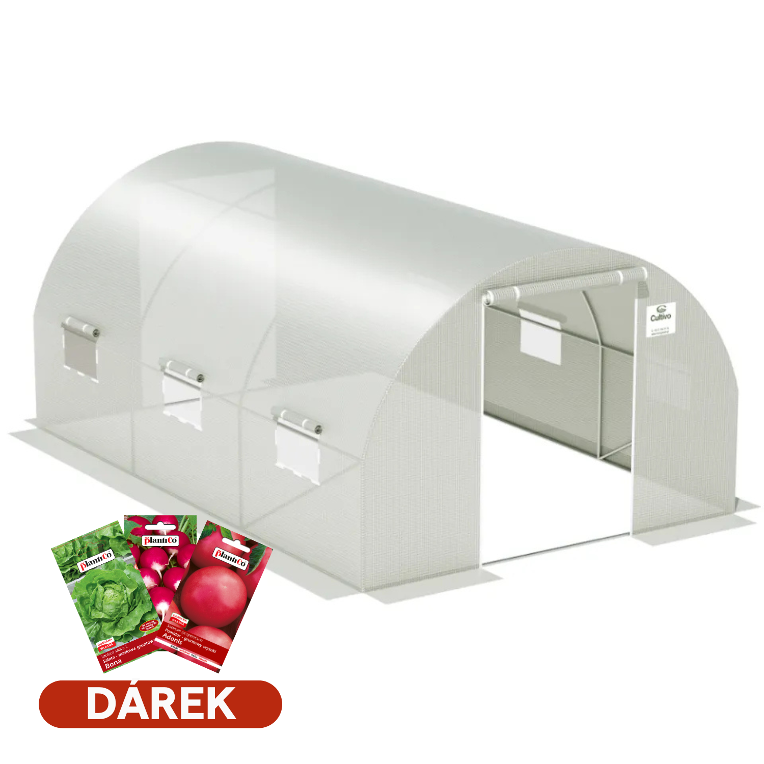 Dvojdverov&yacute; f&oacute;liovn&iacute;k 3x4,5x2 - 13,5m2 biely