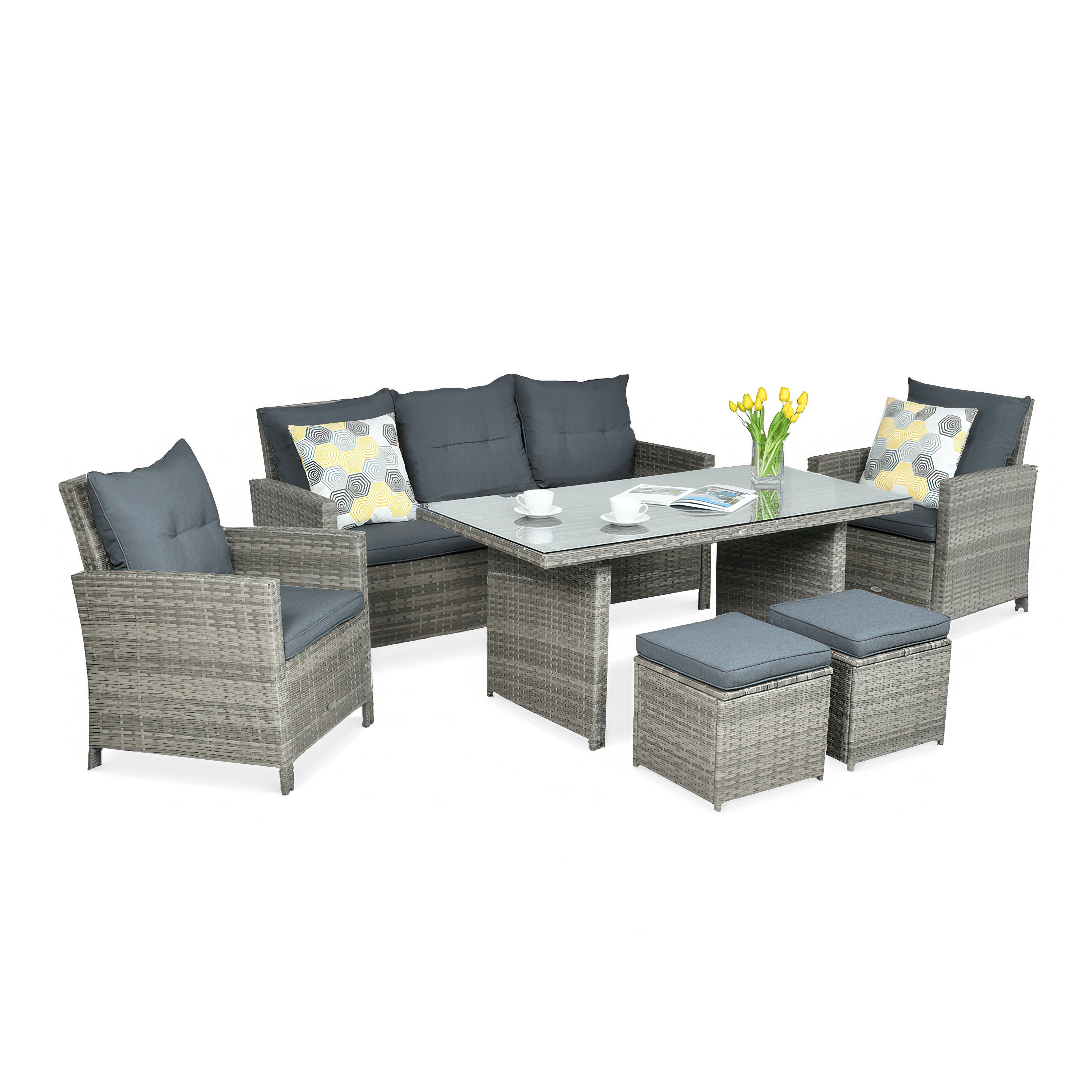 Technorattanová súprava IBIZA Grey