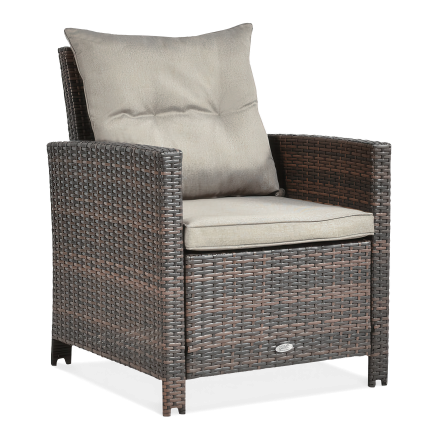 Technorattan kreslo IBIZA Brown