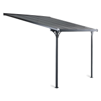 Terasová strecha ATLANTA 3,1x3m Studená sivá
