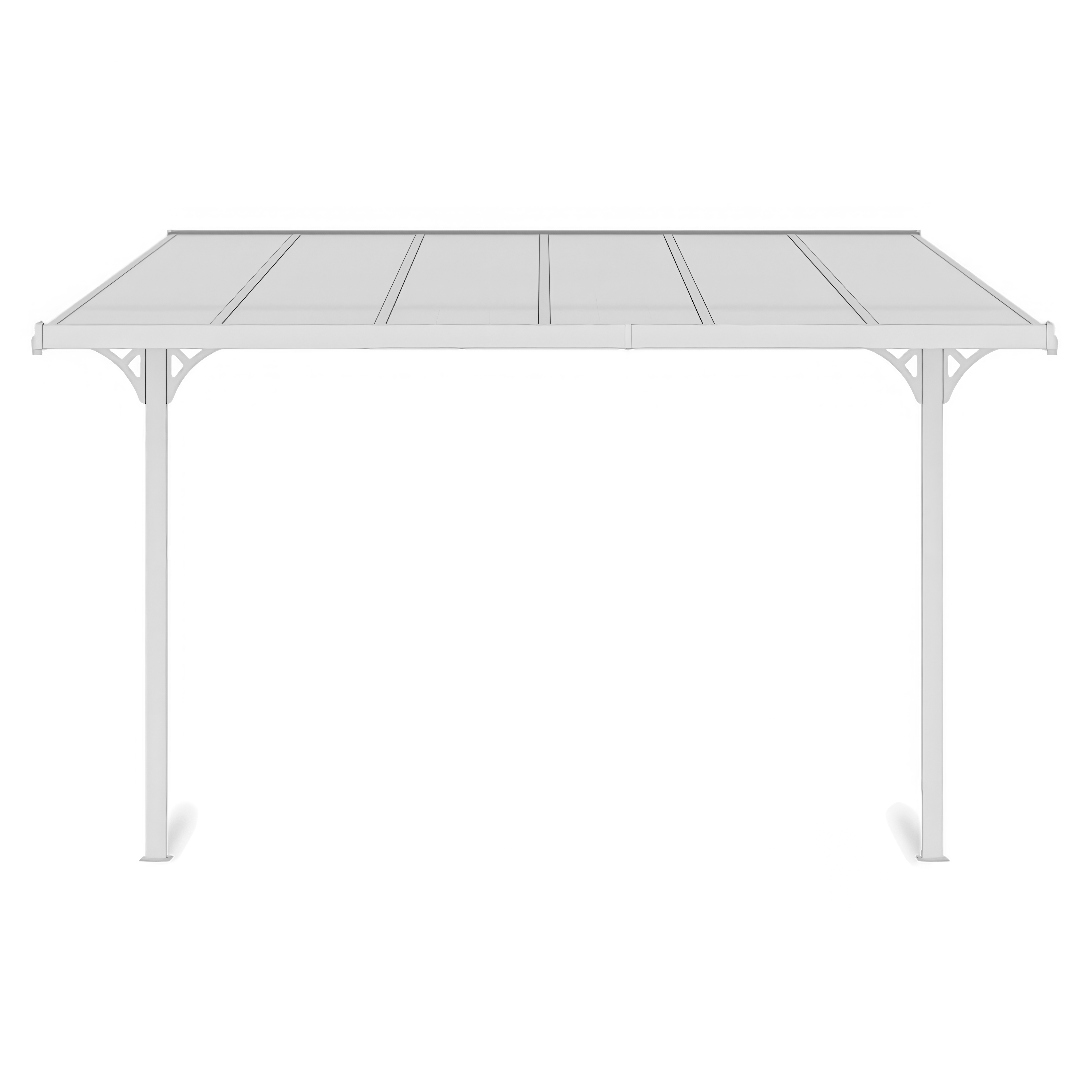 Terasový prístrešok ATLANTA 3,7x3 m biely
