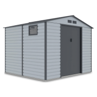 Prístrešok na náradie MONTREAL 277x259cm svetlosivý - Hardmaister