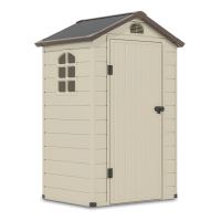 Prístrešok na náradie VERMONT 134x104cm béžová - Hardmaister