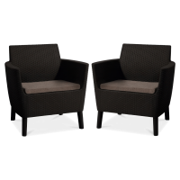 Balkónový záhradný set SALEMO DUO Brown