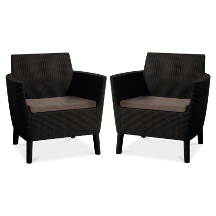 Balkónový záhradný set SALEMO DUO Brown