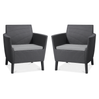 Balkónový záhradný set SALEMO DUO Graphite