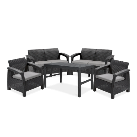 Záhradný nábytok CORFU FIESTA/LYON Graphite