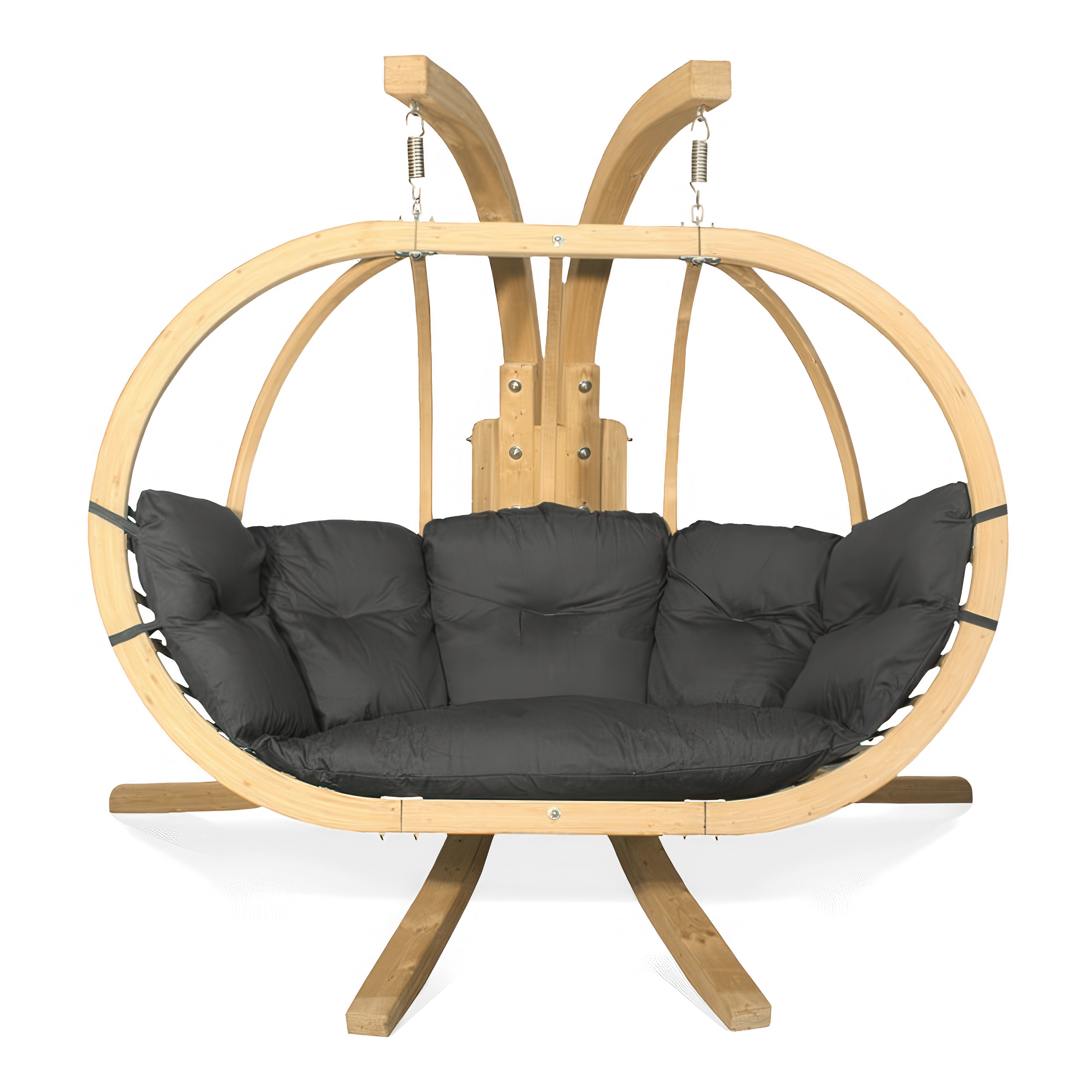 O-ZONE PREMIER drevené závesné kreslo Graphite