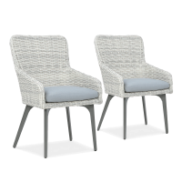 Technorattanové kreslo 2x MILANO White Grey