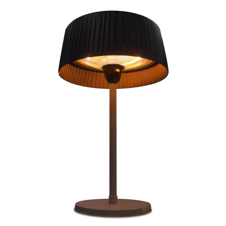 ATRI Čierna stojaca vykurovacia lampa