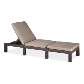 Záhradné lehátko DAYTONA DELUXE Brown