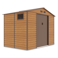 Domček na náradie MONTREAL 277x195cm Dub hnedý - Hardmaister