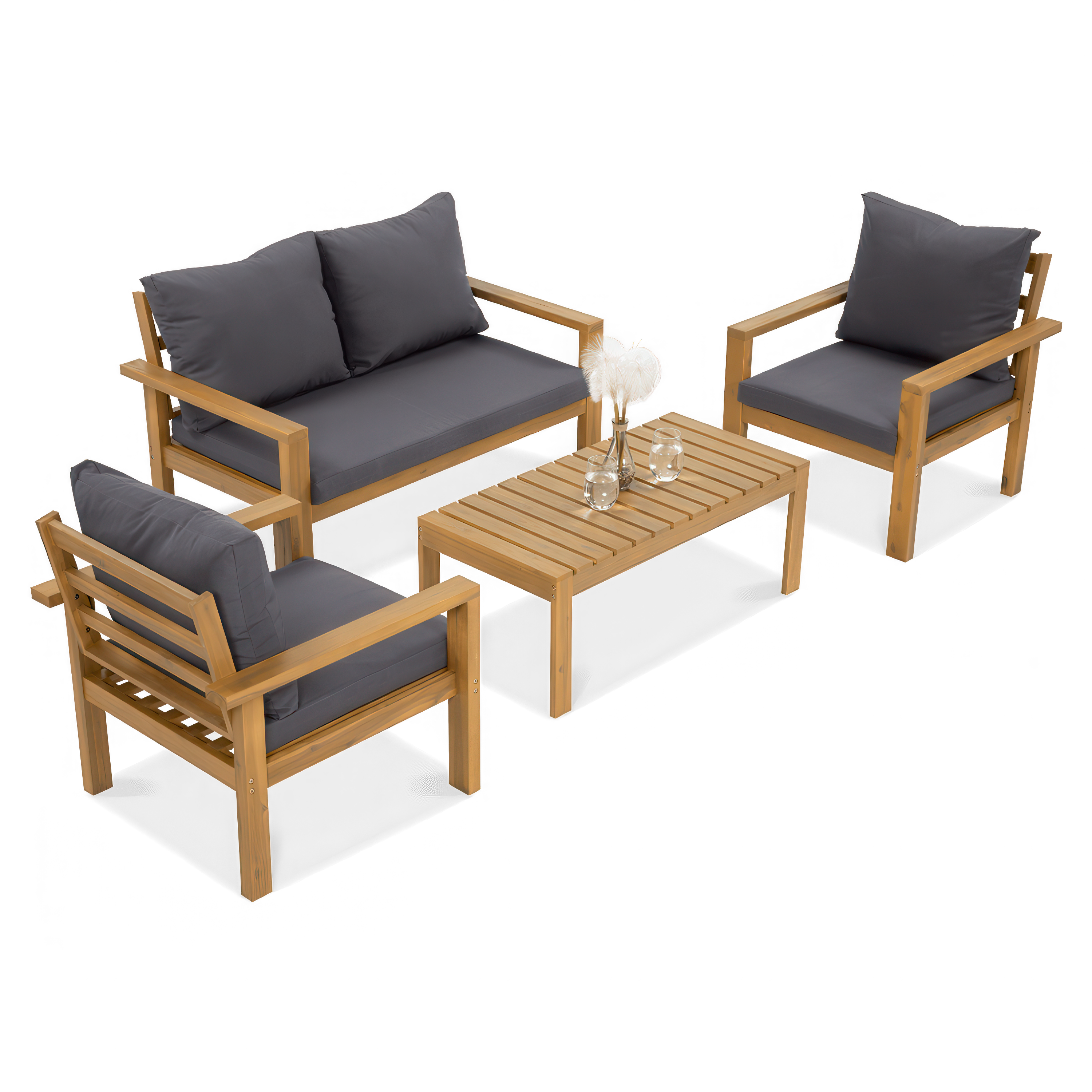 Drevený záhradný set STAVANGER