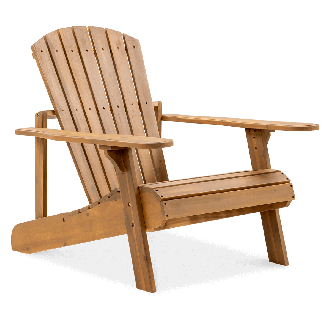 Drevená záhradná stolička NARWIK Teak Look