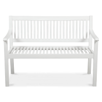 Záhradná drevená lavička ALNES White