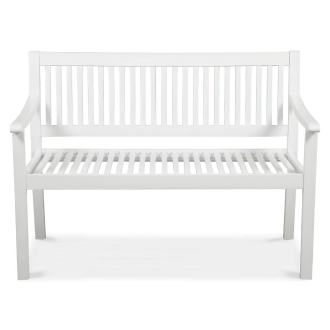 Záhradná drevená lavička ALNES White
