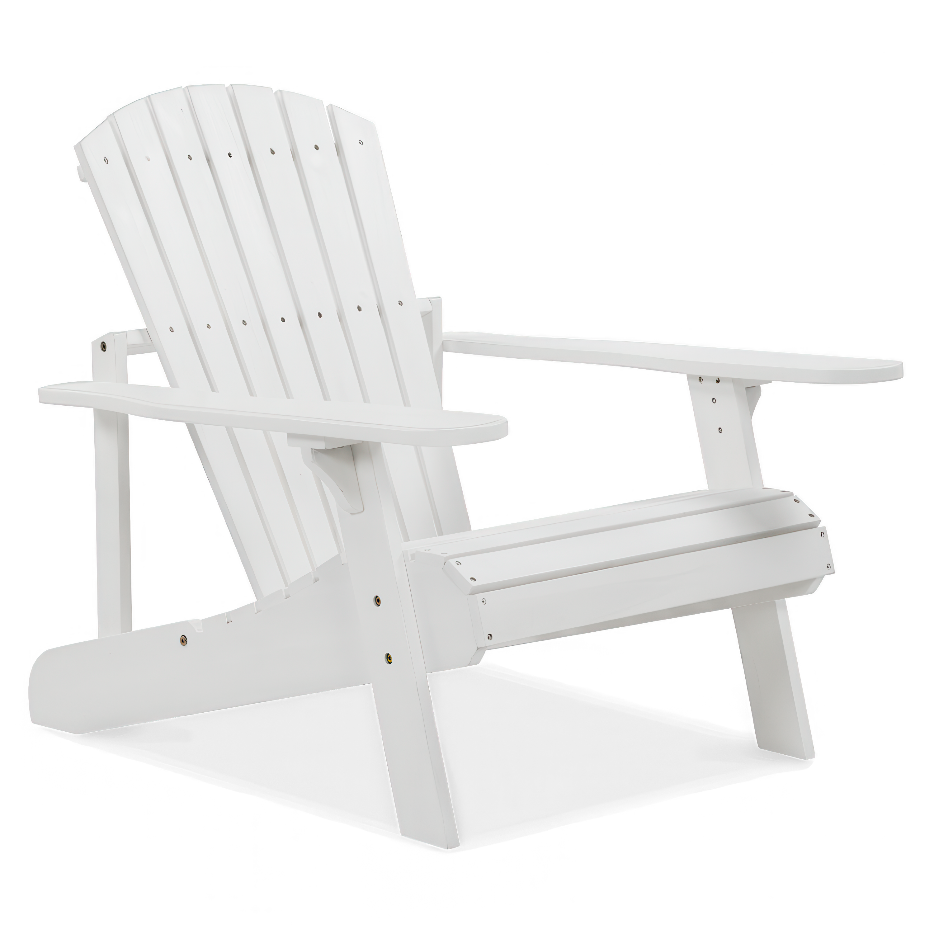 NARWIK Biele drevené záhradné kreslo