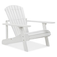 NARWIK Biele drevené záhradné kreslo