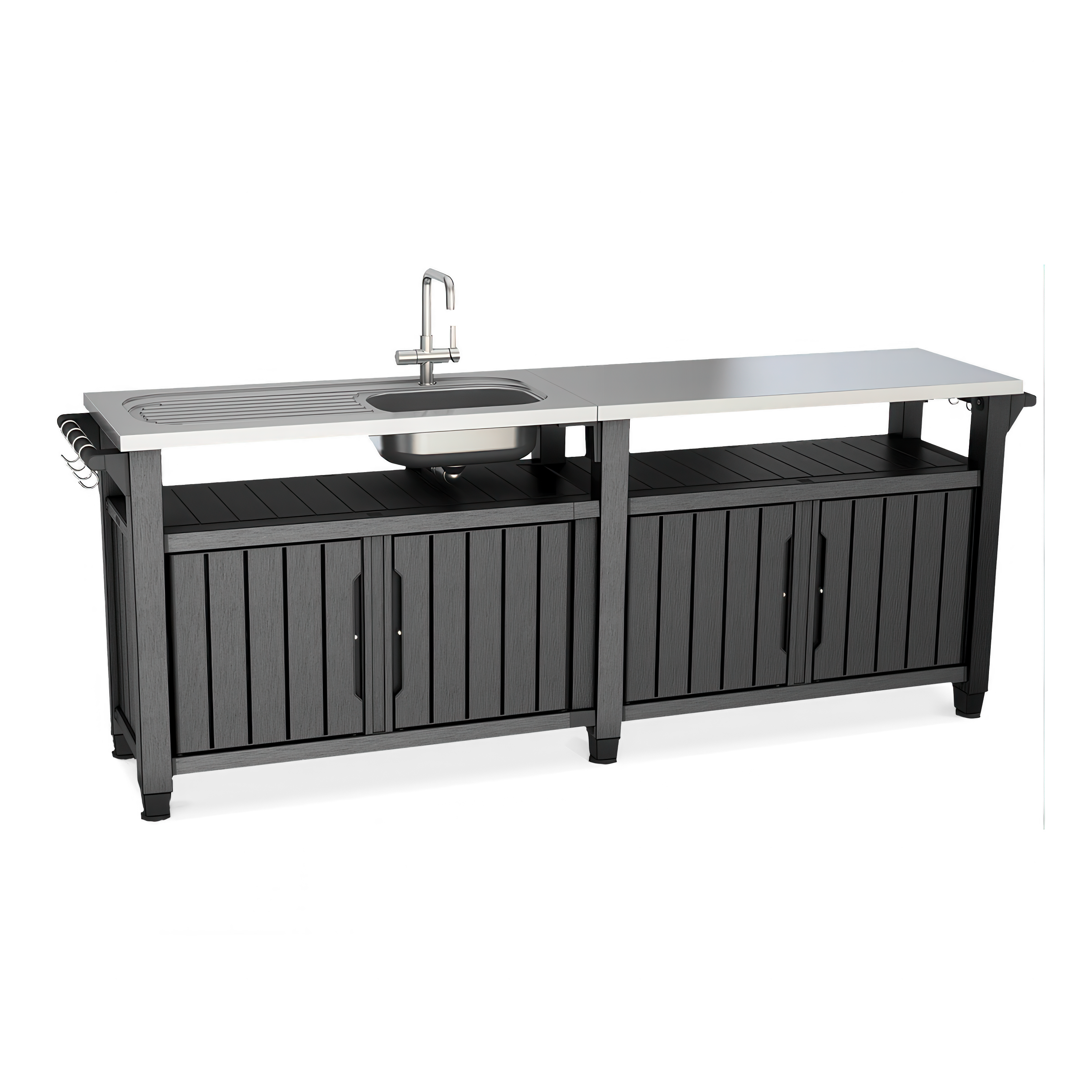 Záhradný úložný bar Keter UNITY CHEF 415L Graphite