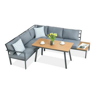 Rozkladacia pohovka HAMILTON Dark Grey