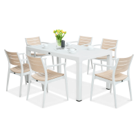 Novussi jedálenský set REGNUM 6+1 biela/slonová kosť