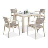 Novussi REGNUM 4+1 Cappuccino/Desert Brown reštauračný set