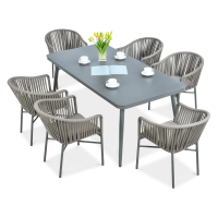 Záhradný jedálenský set CALLAS 180 Taupe