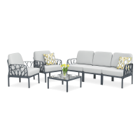 Modulárna záhradná súprava Novussi GARDA 3 antracit