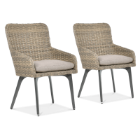 Technorattan kreslo 2x MILANO Brown