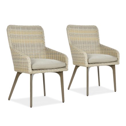 Technorattan kreslo 2x MILANO Beige