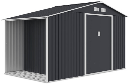 Prístrešok na náradie MADISON 342x191cm Studená sivá - HARDMAISTER