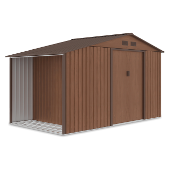 Prístrešok na náradie MADISON 342x191cm Orech - HARDMAISTER