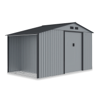 Domček na náradie MADISON 342x255cm svetlosivý - Hardmaister