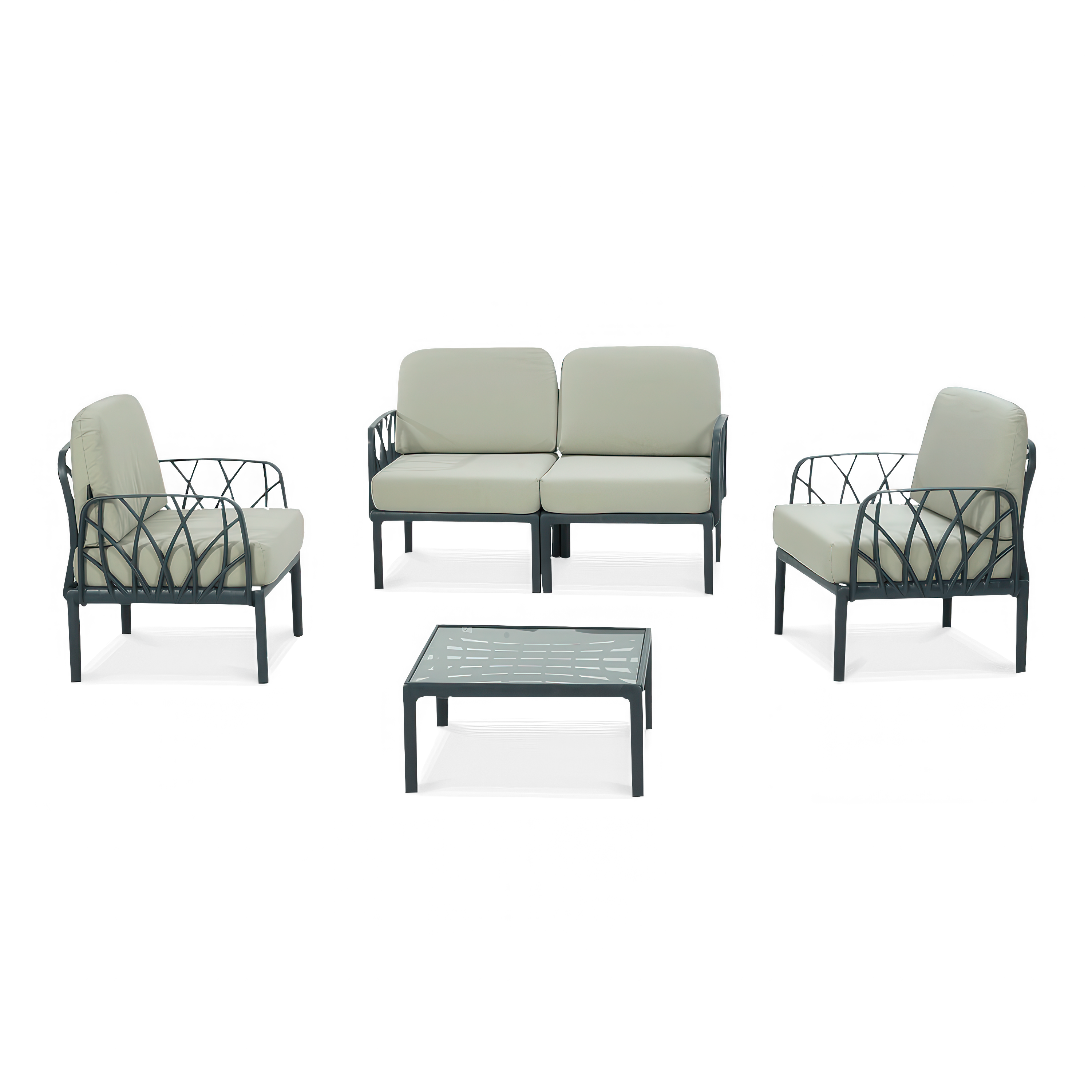 Novussi modulárny záhradný set GARDA 2 antracit