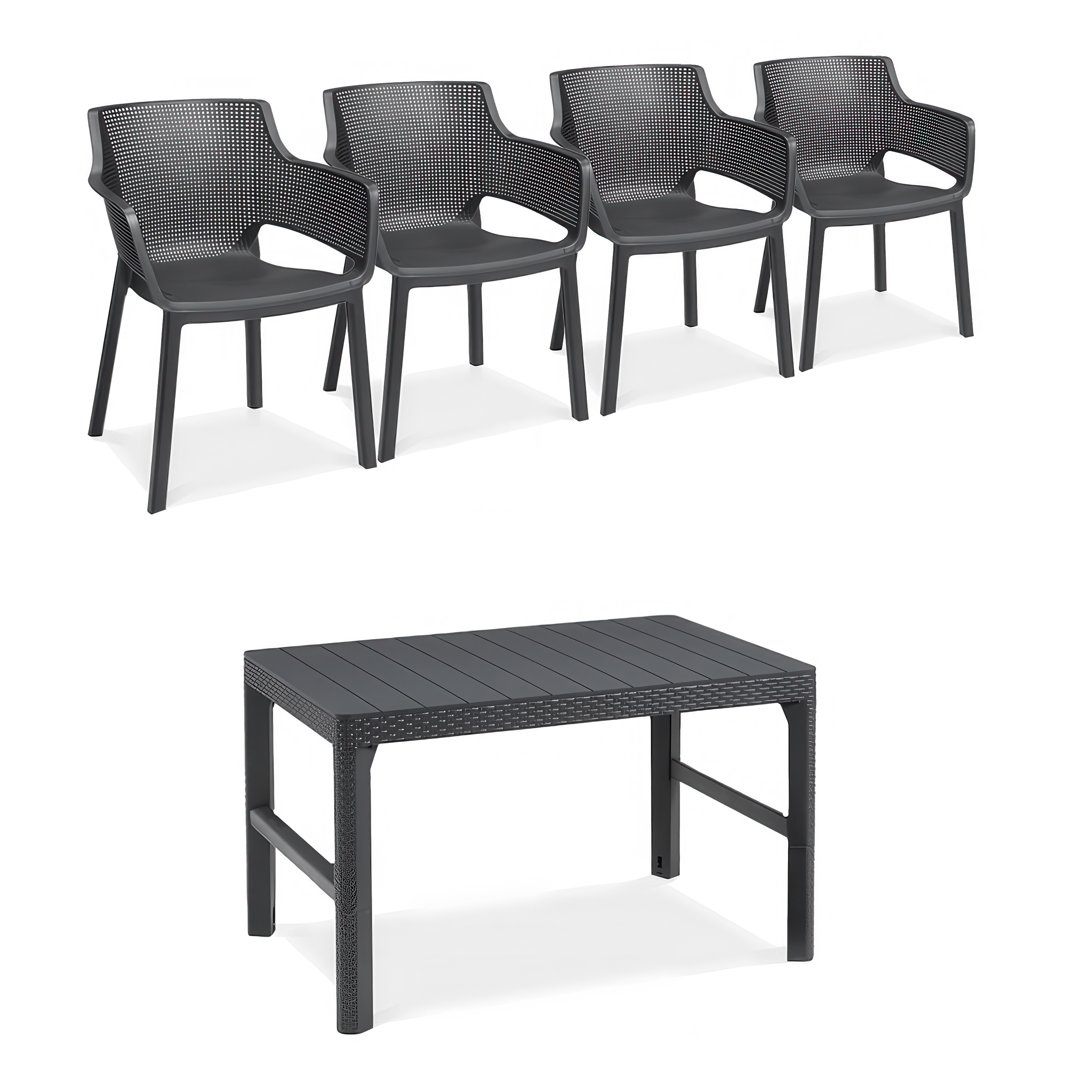 Balkónový nábytok ELISA/LYON Graphite 4+1