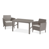 Balkónový nábytok SALEMO DUO/LYON Cappuccino