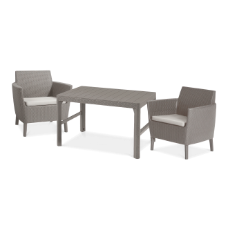 Balkónový nábytok SALEMO DUO/LYON Cappuccino