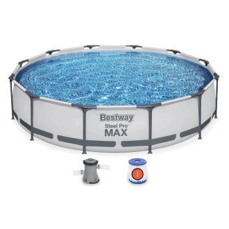 Súprava bazéna s okrúhlym rámom Steel Pro Max 3,66 x 0,76 m - BESTWAY 56416
