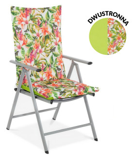 Obojstranný vankúš na záhradné lehátko Exotic Green 116x51cm - MOODME