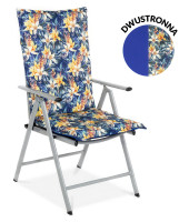 Obojstranný vankúš na záhradné ležadlo Sea Flower, 116x51cm- MOODME