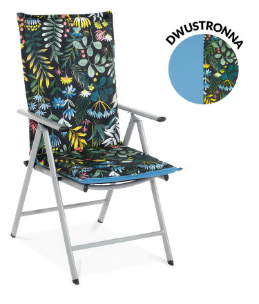 Obojstranný vankúš na záhradné ležadlo Wing Blue 116x51cm - MOODME