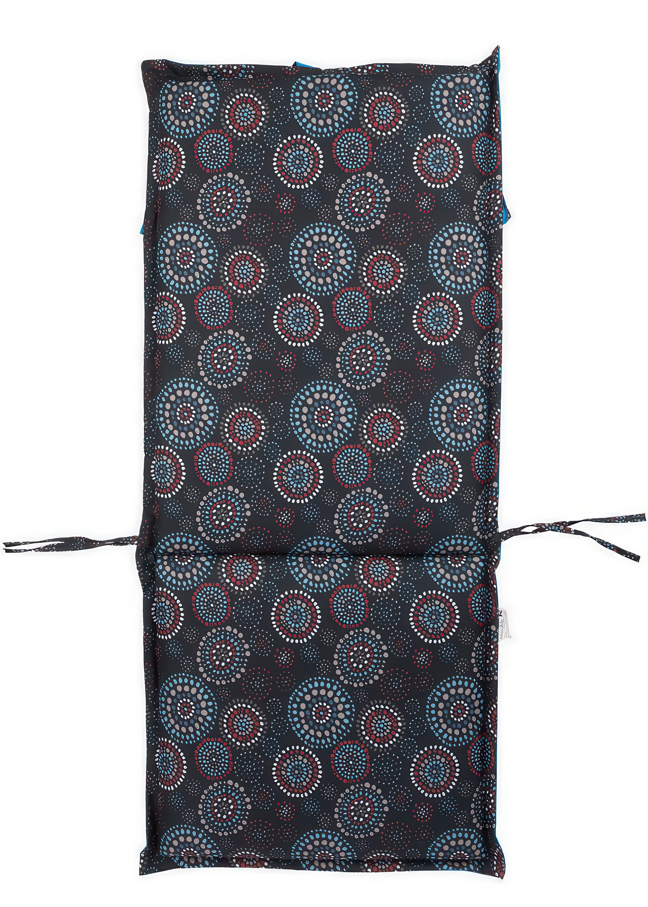 Vankúš na záhradné lehátko 116x51cm Azure Orchid obojstranný - MOODME