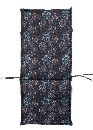 Vankúš na záhradné lehátko 116x51cm Azure Orchid obojstranný - MOODME