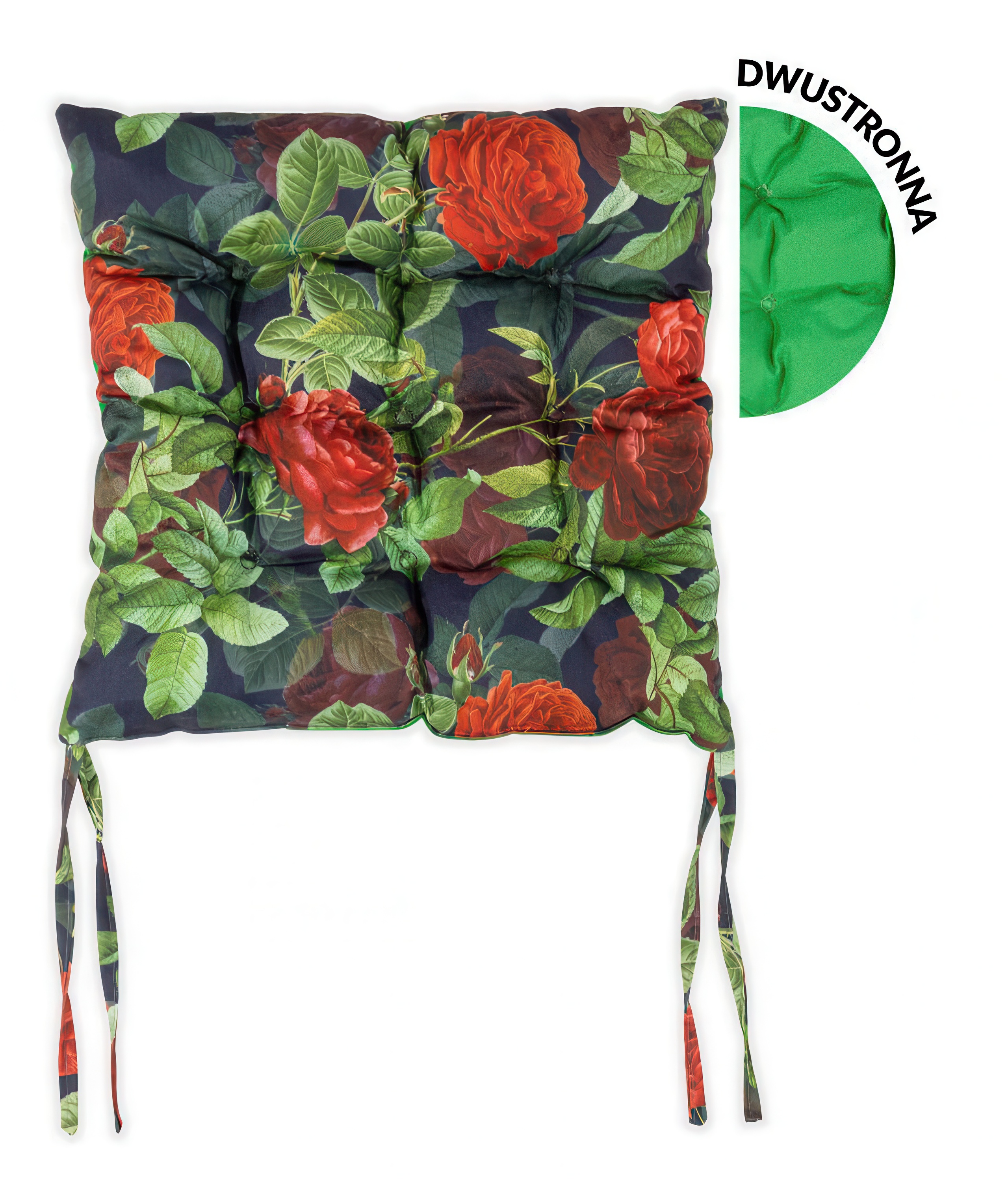 Obojstranný vankúš na záhradné kreslo 40x40cm Rose Garden - MOODME