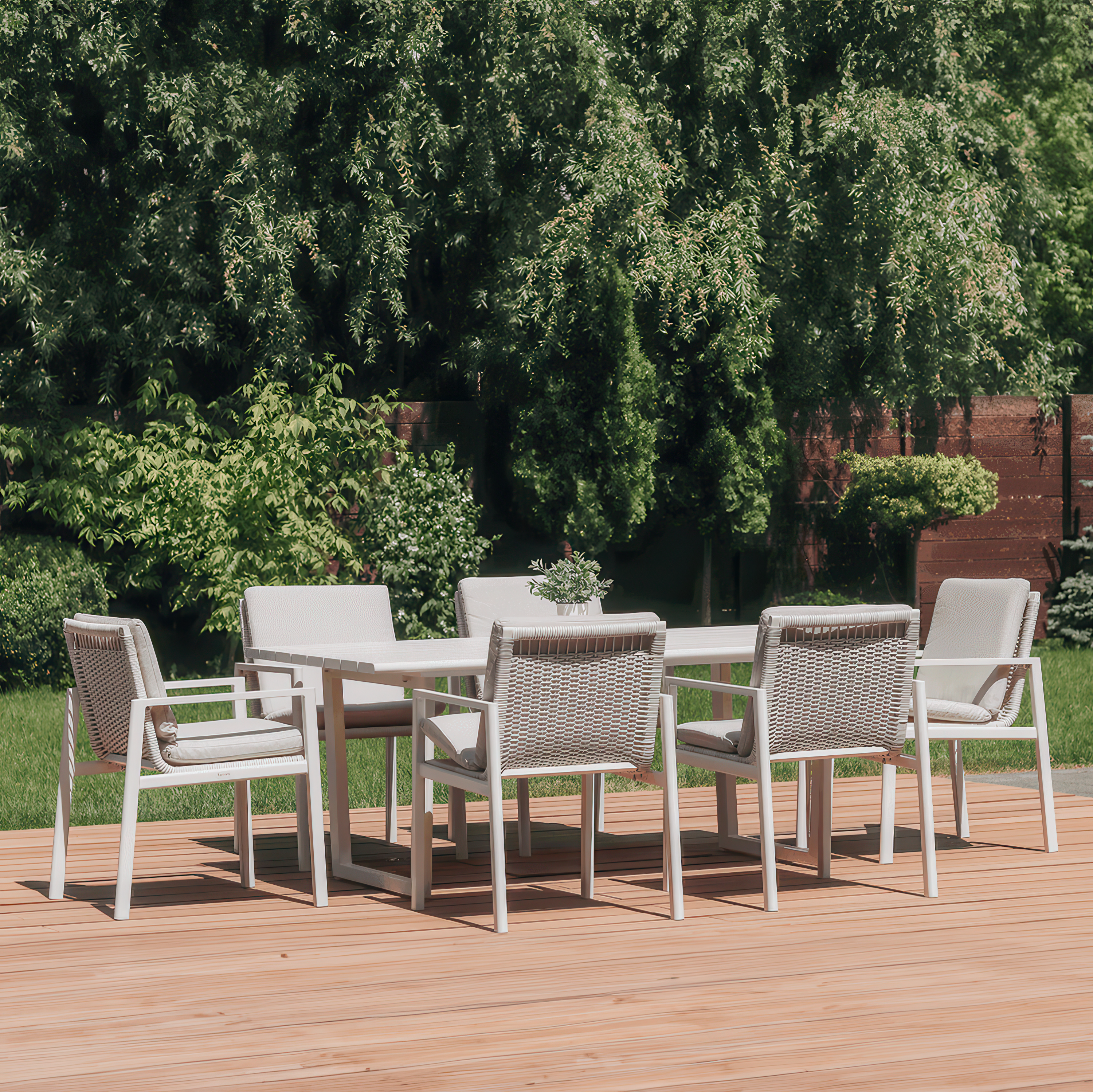 Jedálenský set pre 6 osôb LOTUS Dining 6+1 White - FURRORE