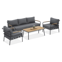 Balkónový set nábytku ORCHID Caffe Grey - FURRORE