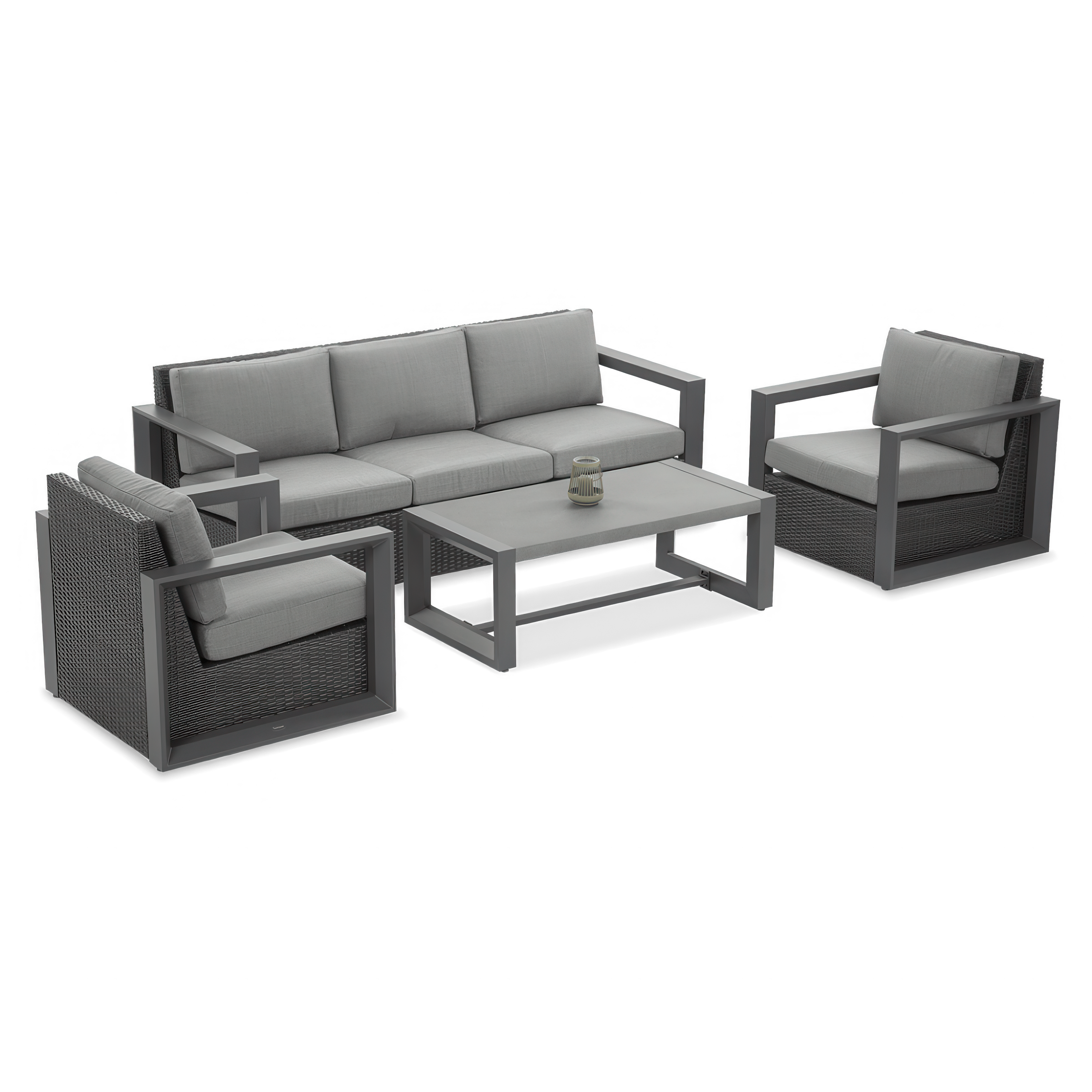 Sedacia súprava ASTER Caffe Grey na terasu - FURRORE