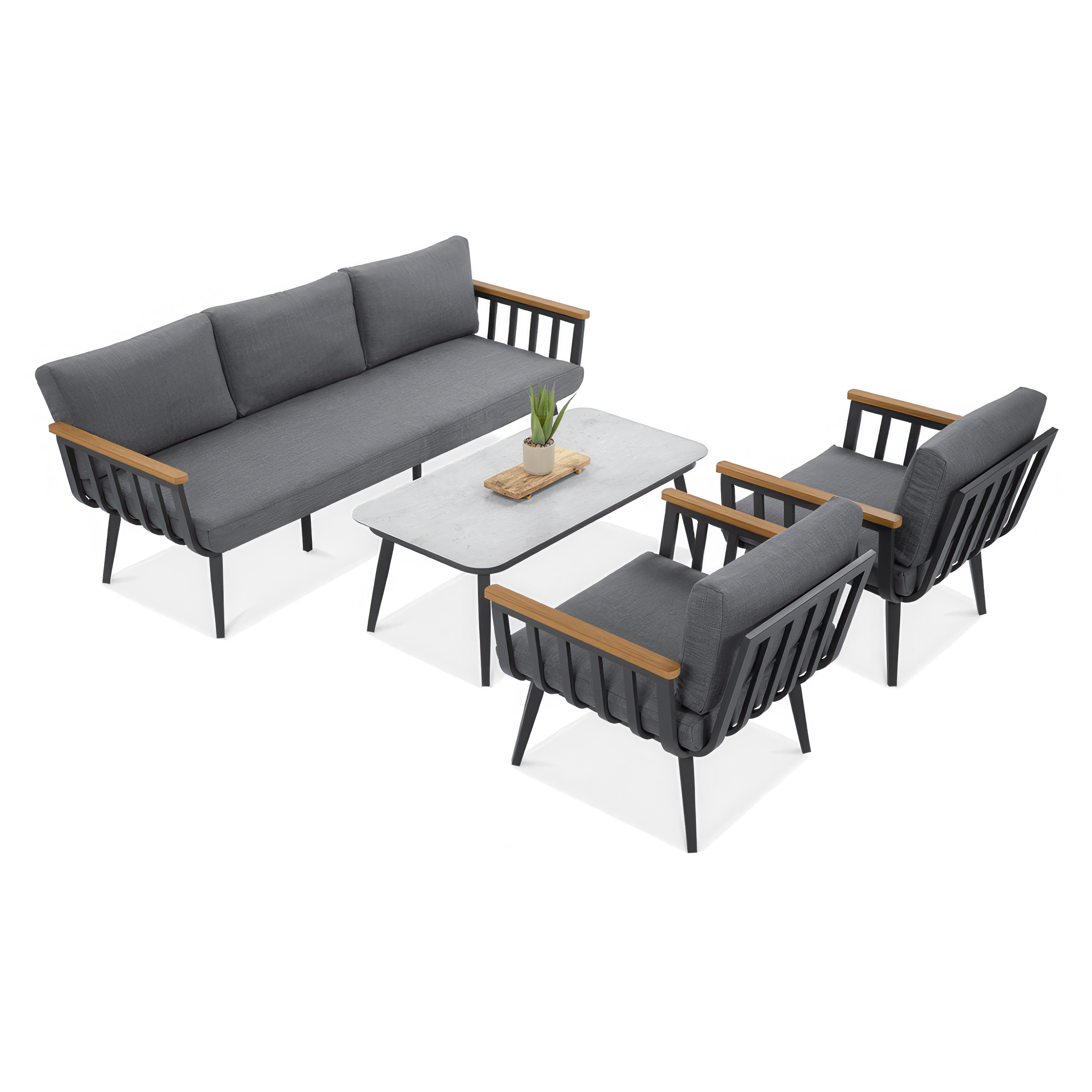 Balkónový nábytok STELLA Caffe Grey - FURRORE